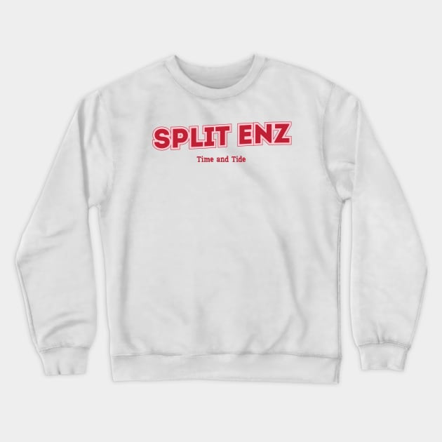 Split Enz Crewneck Sweatshirt by PowelCastStudio
